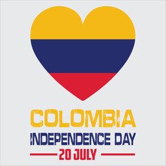 happy 20th of july colombia independence day landscape banner for social media post with abstract gradient background design4