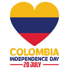 happy 20th of july colombia independence day landscape banner for social media post with abstract gradient background design4
