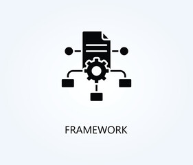 Framework vector, icon or logo sign symbol illustration.