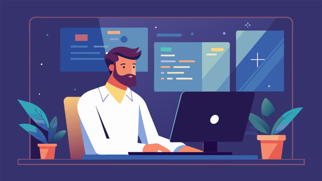 As the apprentice progresses in their coding skills they are tasked with building a simple website. They carefully lay out the design inputting