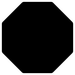 hexagon  icon, simple vector design