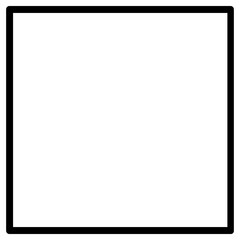 square  icon, simple vector design