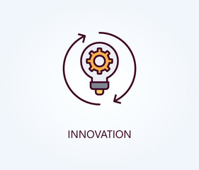 Innovation vector, icon or logo sign symbol illustration.