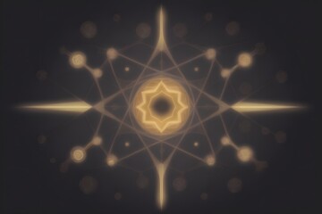 A colorful abstract design with symmetric patterns-AI Generated.
