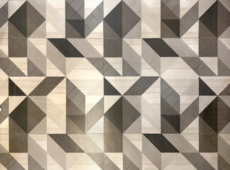 Abstract monochrome geometric triangular pattern. Seamless texture, modern geometric often used in architecture and interior field.