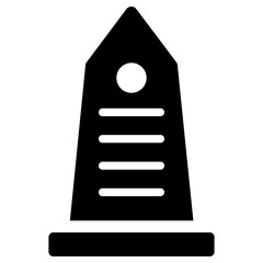 memorial  icon, simple vector design
