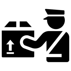 customs  icon, simple vector design