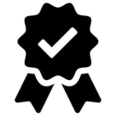 verified  icon, simple vector design - obrazy, fototapety, plakaty
