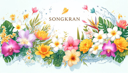 Songkran Splendor: Floral Water Celebration