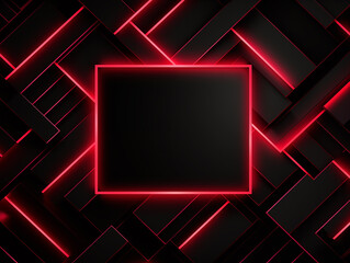 Red lighting on black background for mock up
