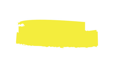 Yellow marker brush lines. Highlighter underline scribbles. Paint pen handdrawn strokes. Vector illustration design with background.