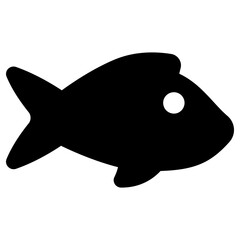 fish  icon, simple vector design
