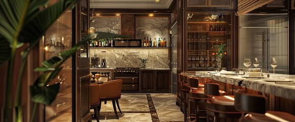 Obraz premium Luxury kitchen interior