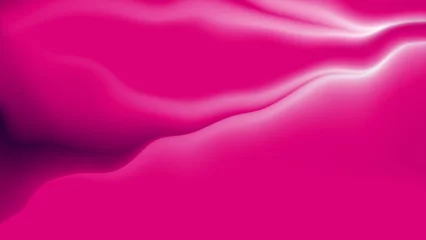 Poster Im Rahmen Bright pink smooth blurred wavy abstract elegant background © saicle