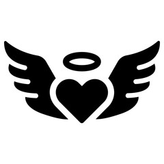 angel  icon, simple vector design