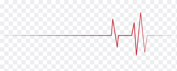 Red heartbeat line icon. with transparent background. vector eps 10