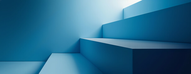 Blue Steps Background - 781834725