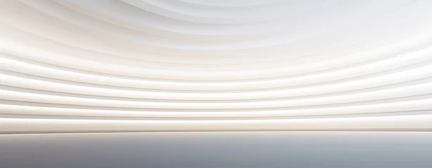 Wandaufkleber 3D White Interior Background © BazziBa