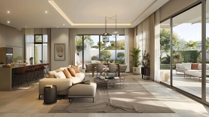 Design twin villas with flexible floor plans, allowing residents to customize their living spaces according to their needs and preferences 