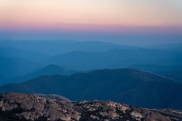 Fototapeta premium Sunset view at Mt Buffalo