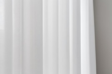 Obraz premium White curtain on a white wall background sunny light for background image graphics resources