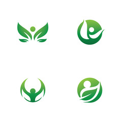 Obraz premium Eco Human Figure Vector Illustration Design