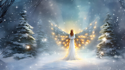 Fototapeta na wymiar angel, sunset, wing, HD phone wallpaper