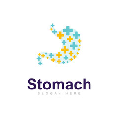 Stomach Care Logo Vector Design Template, Creative stomach Symbol