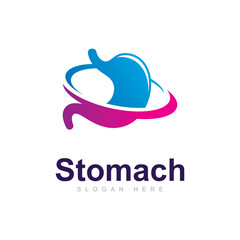 Stomach Care Logo Vector Design Template, Creative stomach Symbol