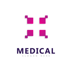 Fototapeta premium Medical technology Logo Vector Template, Creative Pharmacy Logo vector design