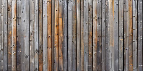 Banner with narrow brown and gray vertical wooden planks