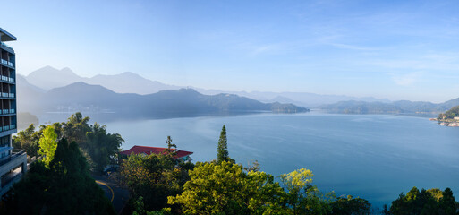 Sun Moon Lake in Taiwan during winter