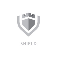 Shield logo template design. vector shield  icon