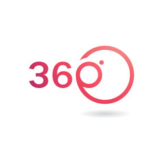 360 Degree Vector Icons design template