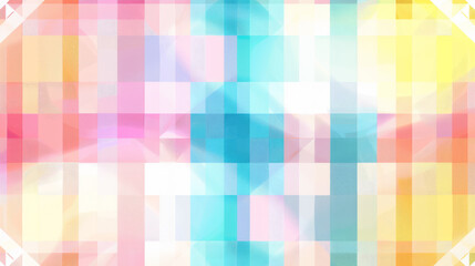 Soft pastel geometric squares with a light gradient,ai generated