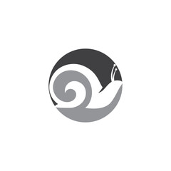 Snails logo vector  on white background