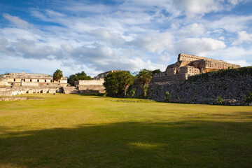 Fototapeta na wymiar Kabah is a Maya archaeological site in the Puuc region of wester