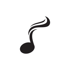 Music note logo Vector template