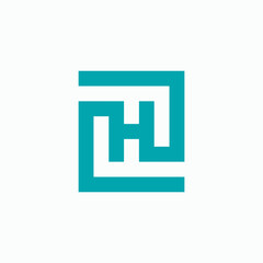 Obraz premium Letter H logo vector template element