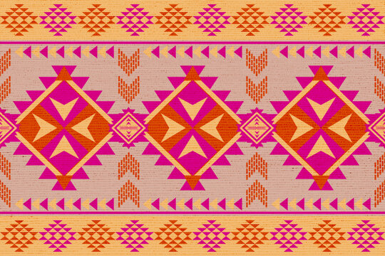 American indian motifs. native american pattern, Vector seamless decorative ethnic pattern. Ethnic geometric pattern native american mexican navajo tribal motif.
