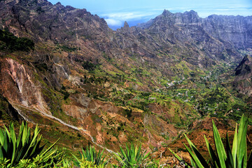 Valley Ribeira do Paul, Paul Valley, Island Santo Antao, Cape Verde, Cabo Verde, Africa.