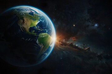 earth in space