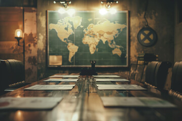 world map war room geographic travel vintage cartography conflict