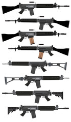 Argentine and Peru Fals Battle Rifles - Ai Illustrator