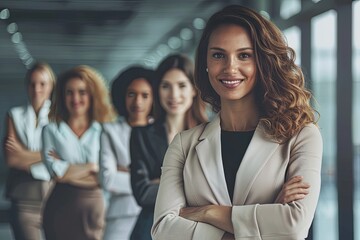 Leadership-themed images depicting businesswomen as role models and mentors, empowering their peers through mentorship, coaching, and professional development opportunities - 781865357