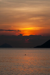Fototapeta premium Sunrise on Nha Trang sea