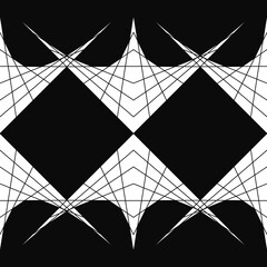 Abstract, Doodle, Doodle abstract lines consist of straight lines. In triangular and rectangular patterns, Art, Black stripes with white background. - obrazy, fototapety, plakaty