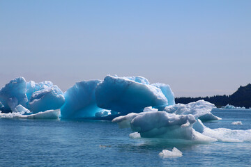 Iceberg in Icy Bay part of the Wrangell-Saint-Elias Wilderness, Alaska, United States
