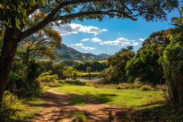 Fototapeta na wymiar A Day Full of Activities and Adventure in Serene Nyanga Park: The Perfect Outdoor Retreat