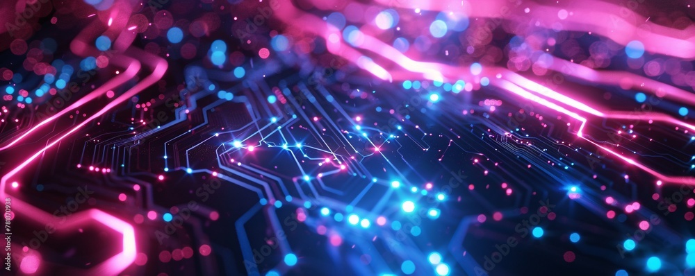 Wall mural digital dreamscape a journey through the concept of technology generative ai